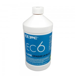 XSPC EC6 Coolant, 1 Liter - opaque-kék, UV (5060175589057)
